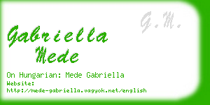 gabriella mede business card